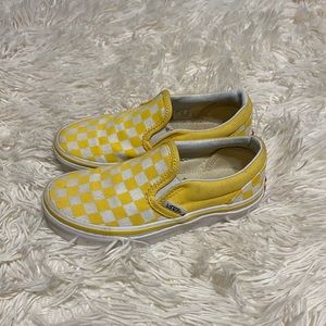 Yellow Checkered Vans